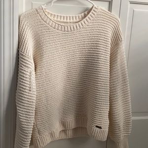 white cream sweater